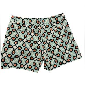 CROWN & IVY Womens Shorts Blue Chino Size 6 With Pockets Chic Y2K Bottoms *READ*